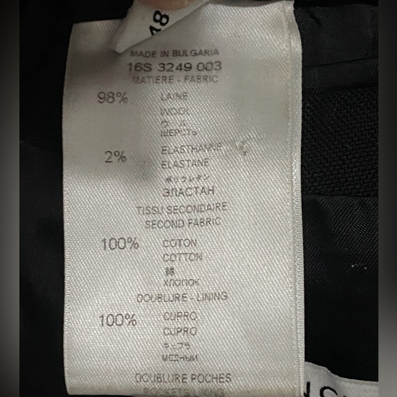 Givenchy Black Wool Jacket Blazer with Zipper Off Denim Sleeves Size 48 - Picture 7 of 9